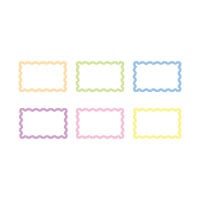 Zigzag Edge Rectangle Frames Borders Vector Set