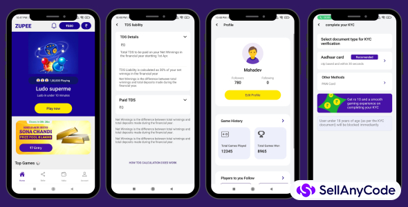 Zuppee Game Development With Admin Panel - Complete Setup (Node.js)
