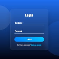 Modern Glassmorphism Login
