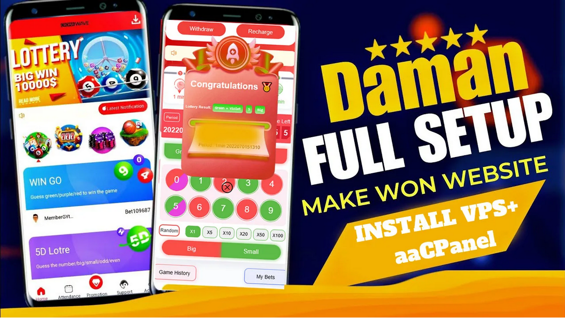 color prediction game setup full daman source code