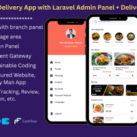 eFood - Food Delivery App with Laravel Admin Panel + Delivery Man App