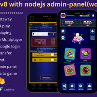 elite ludo v8 Real Money Earning nodejs App with admin panel