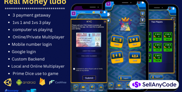 elite ludo v8 Tournament Real Money Earning nodejs Android App with admin setup