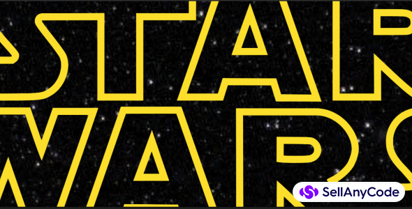 Star Movie Scrolling Text