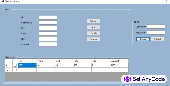 stock inventory management system project