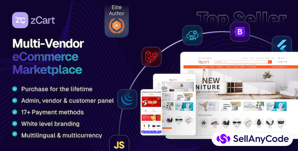 zCart Multi-Vendor eCommerce Marketplace
