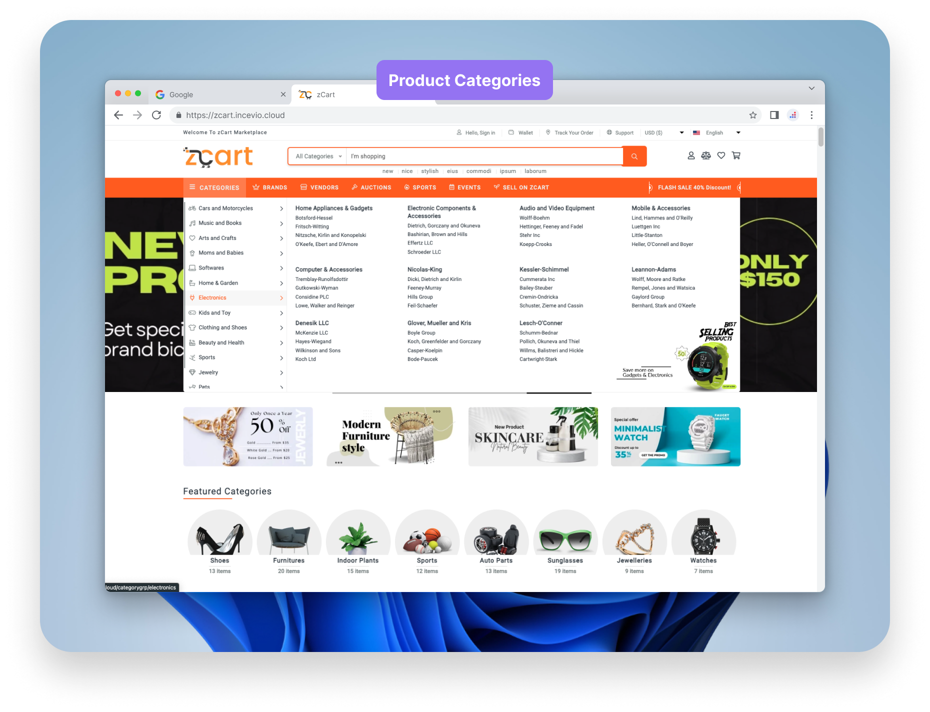 zCart Multi-Vendor eCommerce Marketplace