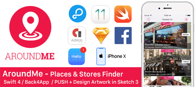 AroundMe store finder iOS