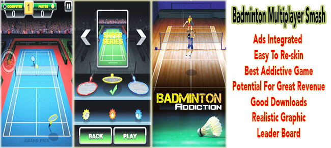 Badminton Multiplayer Smash 2016 - Sell My App