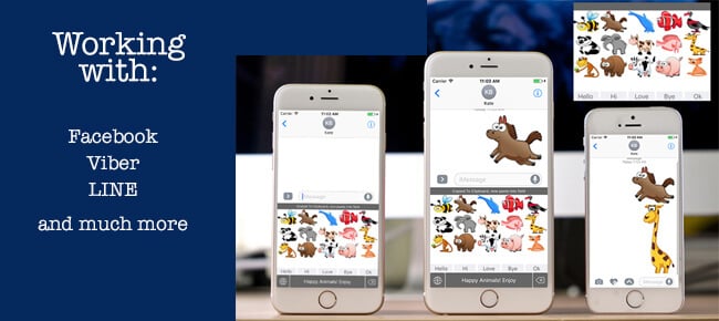 Emoji keyboard for every messenger