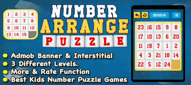 Number Puzzle Arrange