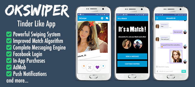 OKSwiper: Complete Tinder-Like App - Sell My App