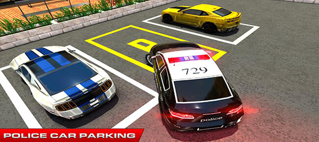 police car parking