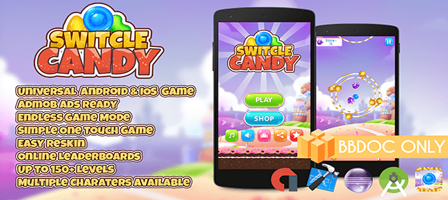 Switcle Candy + Admob BBDOC App - Sell My App