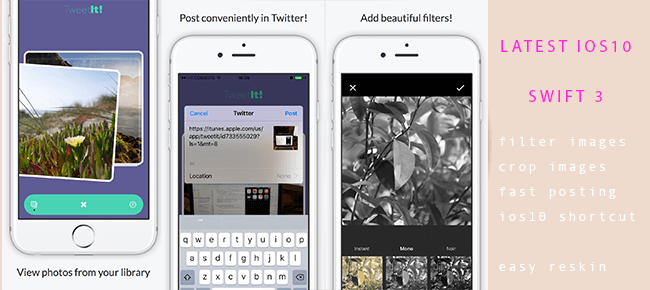 TweetIt Photo Filters Fast Post for Twitter - Sell My App