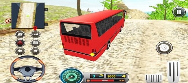 Uphill Bus Chase Racing