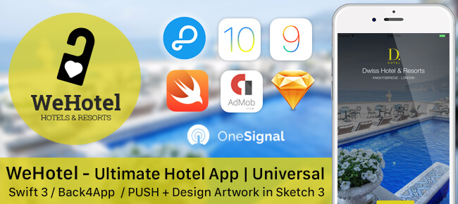 WeHotel Ultimate Hotel App iOS