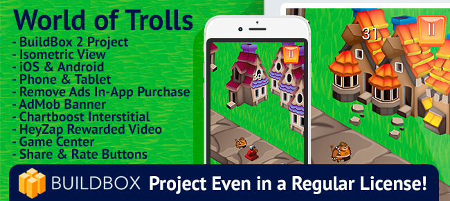 World of Trolls: BuildBox Template - Sell My App